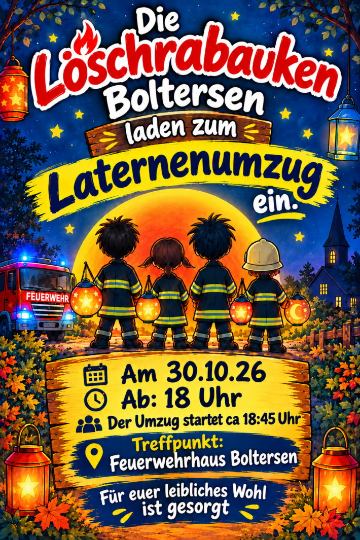 Laternenumzug in Boltersen