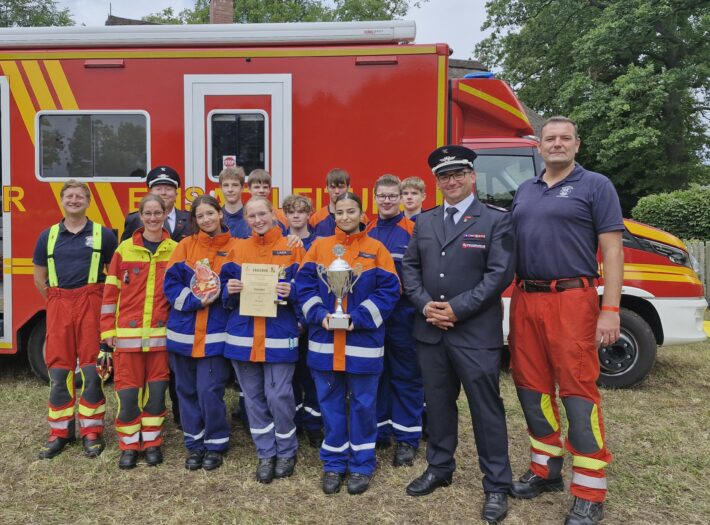 Sieg für die Gruppe der Jugendfeuerwehr Scharnebeck