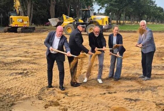 Spatenstich für das neue Feuerwehrhaus in Boltersen