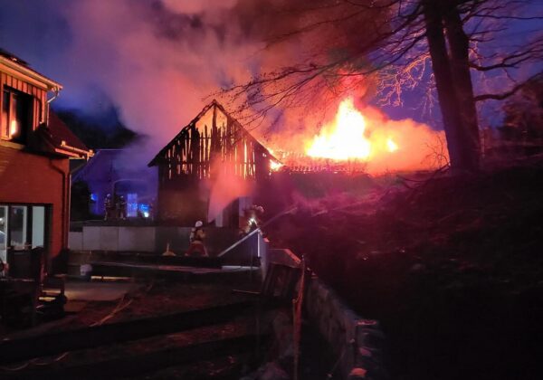 Einsatzalarm: B3 - Schuppenbrand groß